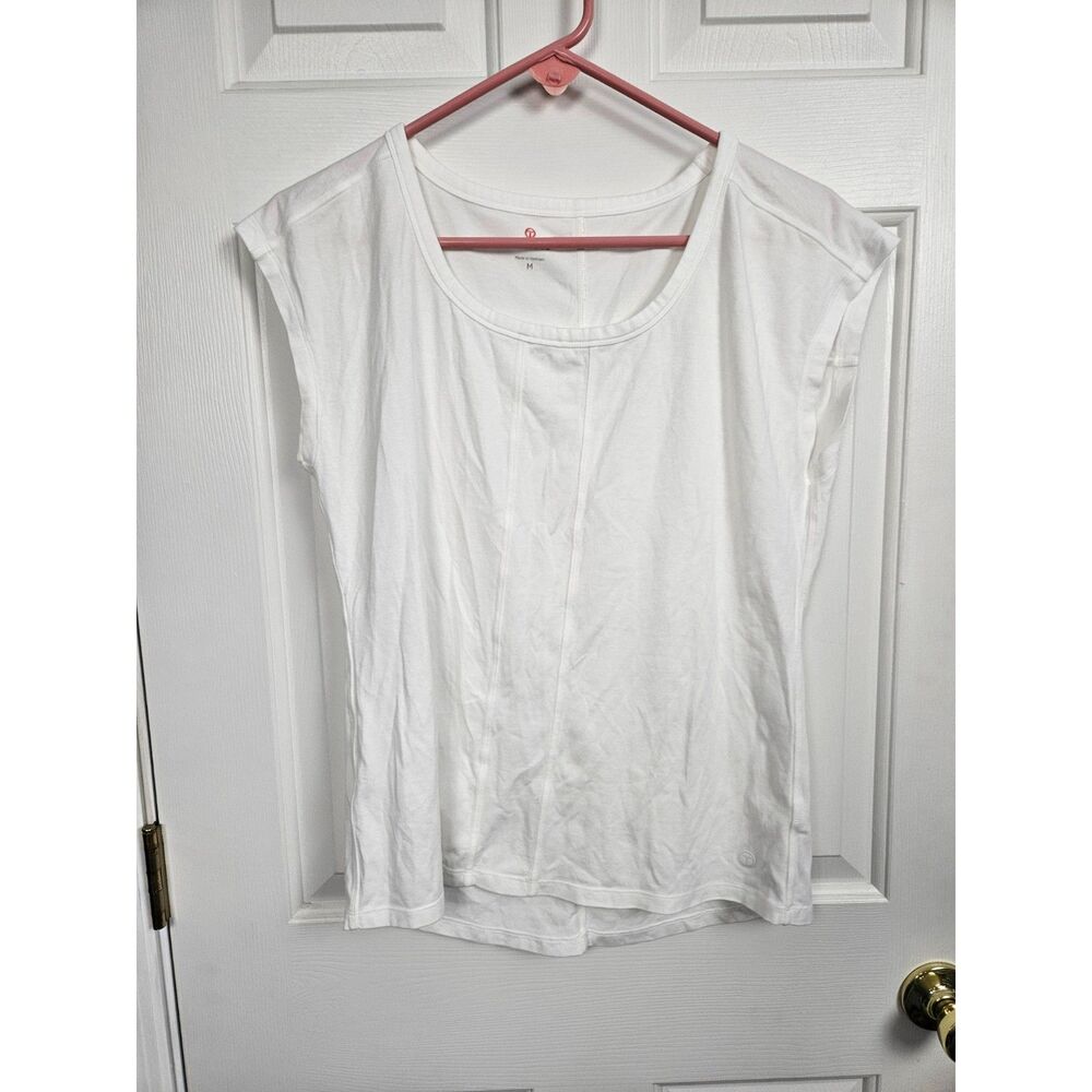 T by Talbots White Workout Shirt Size Medium